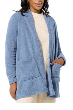 Comfort Code Women's Average Marshmallow Knit Cardigan Stone Blue - Regular